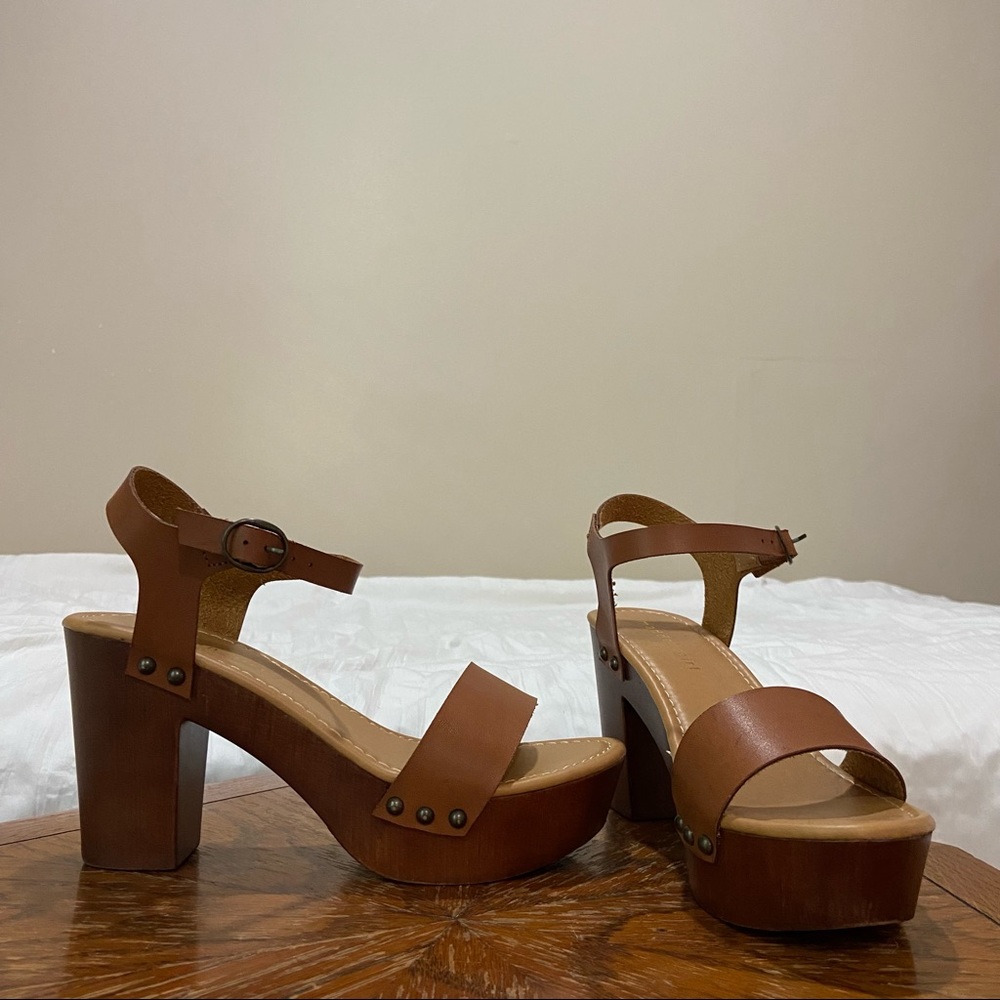 Madden Girl Brown Platform Sandals